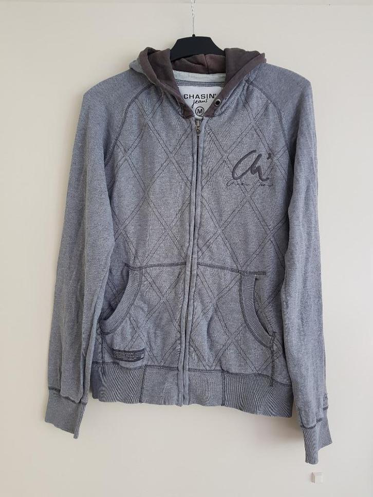 Vest voor heren -- maat M -- Chasin' jeans, Kleding | Heren, Truien en Vesten, Gedragen, Maat 48/50 (M), Grijs, Ophalen of Verzenden