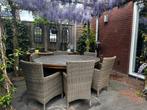 Tuin Meubilairen (tafel en 6 stolen), Tuin en Terras, 6 zitplaatsen, Ophalen of Verzenden, Zo goed als nieuw, Stoel
