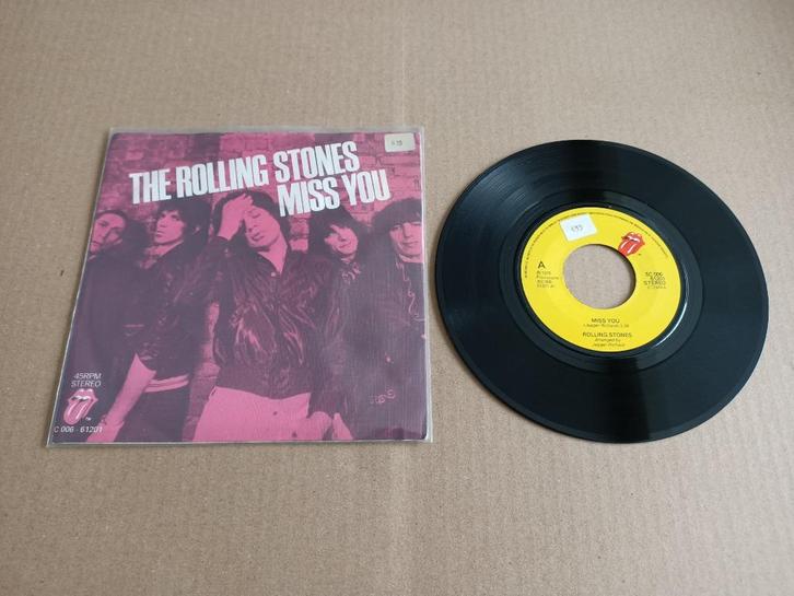 Single: The Rolling Stones - Miss You (1978), Cd's en Dvd's, Vinyl Singles, Gebruikt, Pop, 7 inch, Verzenden