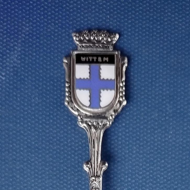 verzilverd lepeltje wapen Wittem (DEMET), Antiek en Kunst, Antiek | Bestek, Ophalen of Verzenden
