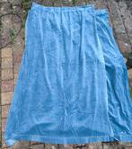 Blauwe Velours gordijnen, Gebruikt, Ophalen of Verzenden, 150 tot 200 cm, Overige kleuren