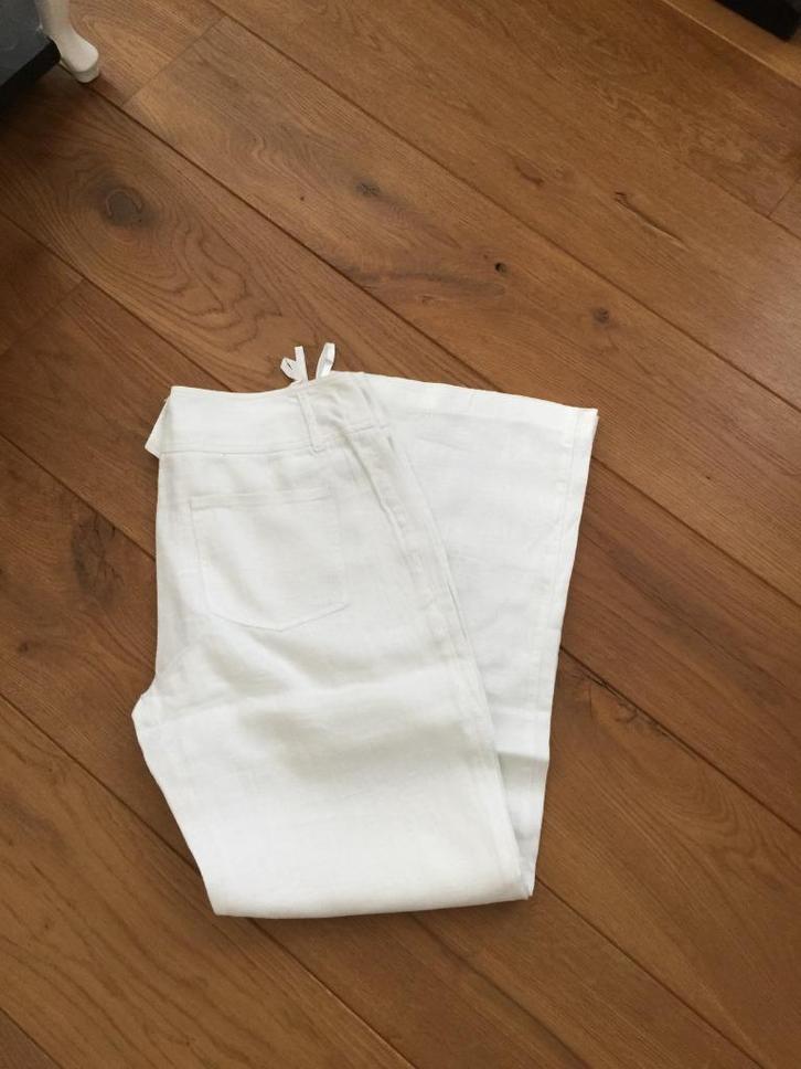 Broek wit van Arkel, Kleding | Dames, Broeken en Pantalons, Zo goed als nieuw, Maat 38/40 (M), Wit, Lang, Ophalen