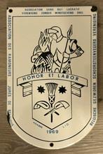 Emaille Bord Belgische Schoorsteenvegers 1969, Verzamelen, Merken en Reclamevoorwerpen, Ophalen of Verzenden
