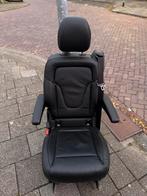 V Klasse Stoel - Zwart Leder, Huis en Inrichting, Stoelen, Ophalen, Gebruikt