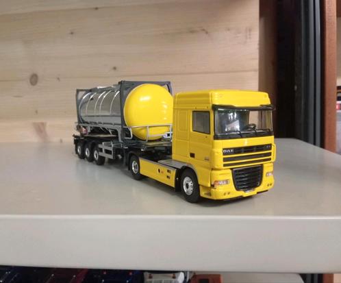 Daf XF container chassis Tekno, Hobby en Vrije tijd, Modelauto's | 1:50, Nieuw, Bus of Vrachtwagen, Tekno, Ophalen of Verzenden