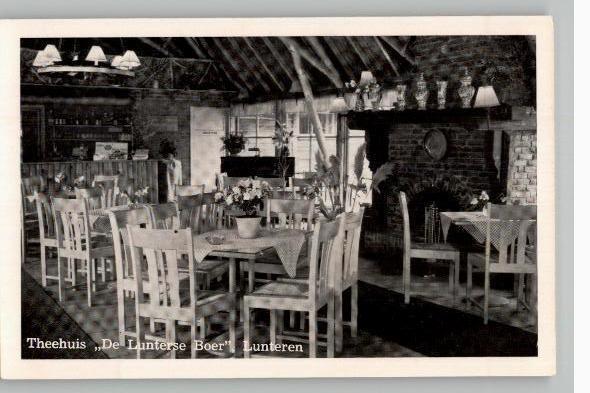 Lunteren Theehuis De Lunterse Boer, Verzenden, 1940 tot 1960, Ongelopen, Gelderland