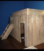 Stoere Steigerhouten Hoogslaper met Speelruimte, Kinderen en Baby's, Kinderkamer | Stapelbedden en Hoogslapers, Ophalen of Verzenden