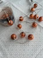 Nieuw: lichtsnoer LED, 20 bollen koperkleur., Diversen, Kerst, Ophalen of Verzenden, Nieuw