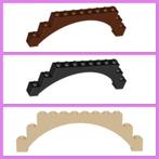 lego grote boogjes 1x12x3 beige (14) zwart (2) bruin (2), Ophalen of Verzenden, Nieuw, Losse stenen, Lego