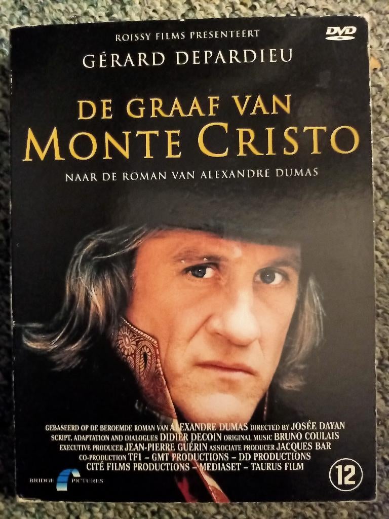 De Graaf van Monte Christo - Gerard Depardieu 3dvd, Cd's en Dvd's, Dvd's | Avontuur, Zo goed als nieuw, Boxset, Alle leeftijden