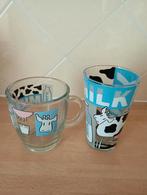 Melkbeker en melkglas, Glas of Glazen, Ophalen of Verzenden, Overige stijlen, Glas