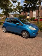 Ford Ka 1.2 69 PK 2009 Blauw, Auto's, Voorwielaandrijving, Stof, 1242 cc, 4 cilinders