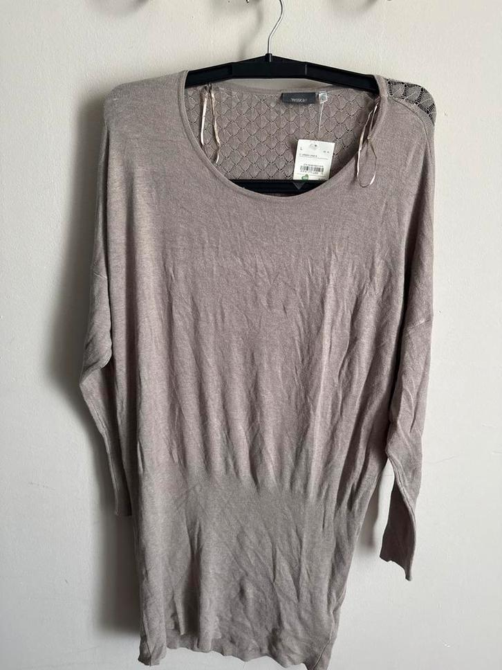 Nieuwe Dames Jurk - Maat L, Kleding | Dames, Truien en Vesten, Nieuw, Maat 42/44 (L), Beige, Ophalen of Verzenden