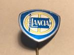 Metalen LANCIA AUTOMERK Speld (Blauw/Geel/Aluminiumkleur)., Verzenden, Zo goed als nieuw, Transport, Speldje of Pin