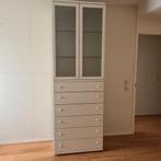 Vitrinekast en ladenkast Hülsta 2 delen op elkaar, Huis en Inrichting, Kasten | Vitrinekasten, Ophalen, Gebruikt, 200 cm of meer