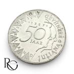 Nederlandse 50 Gulden munt 1987, Koningin Beatrix, Zilver, Ophalen of Verzenden, Losse munt