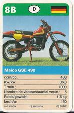 Motorkaartje 8b maico gse 490, Ophalen of Verzenden, Zo goed als nieuw