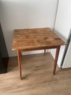 Vintage houten tafeltje 80x80,75 Hoog, Huis en Inrichting, Tafels | Sidetables, Ophalen, Gebruikt, 50 tot 100 cm, 75 cm of meer