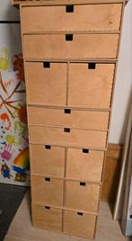 Zes Ladekastjes Moppe, Huis en Inrichting, Ophalen, Gebruikt, 5 laden of meer, Minder dan 100 cm