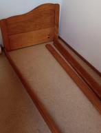 1 persoonsbed met lade voor logeerbed, Ophalen, 90 cm, Eenpersoons, Bruin