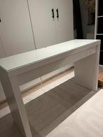 IKEA MALM Toilettafel, wit, 120x41 cm, Huis en Inrichting, Bureaus, Ophalen, Zo goed als nieuw