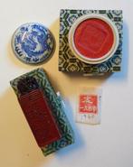 Chinese zegelstempel met inkt "draak"  Shoushan chop seal, Ophalen of Verzenden