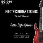 CLX EG-010 Elekstrich Gitaar Snaren, Muziek en Instrumenten, Calimex, Nieuw, Info@calimex.nl, Schapendrift 4, 8389 VB Zandhuizen