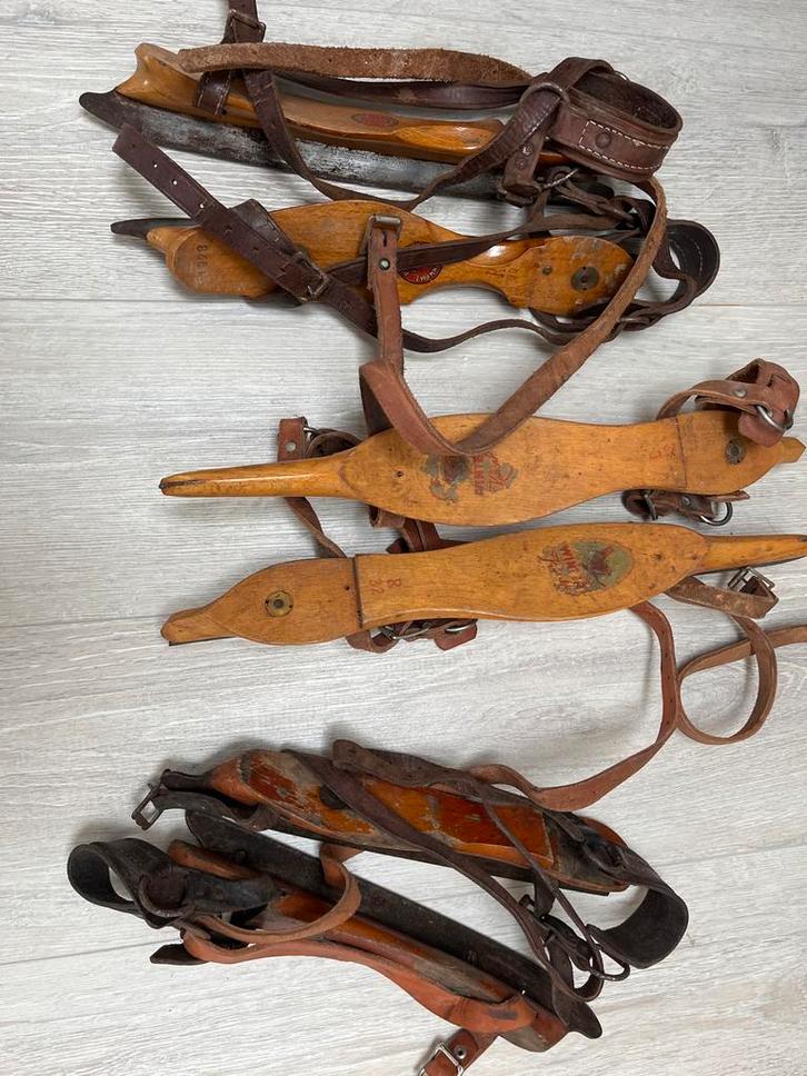 3 Paar Friese Doorlopers - Oude Schaatsen Verzameling, Sport en Fitness, Schaatsen, Gebruikt, Friese doorlopers, Overige merken