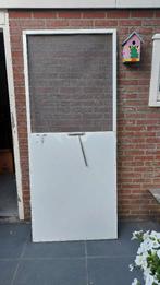 Mooie hordeur met stootplaat, Doe-het-zelf en Verbouw, Deuren en Horren, Ophalen, Kunststof, Gebruikt, Hordeur