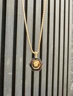 14k Gouden Ketting met Medusa Hanger, Sieraden, Tassen en Uiterlijk, Kettingen, Ophalen of Verzenden, Zo goed als nieuw, Goud