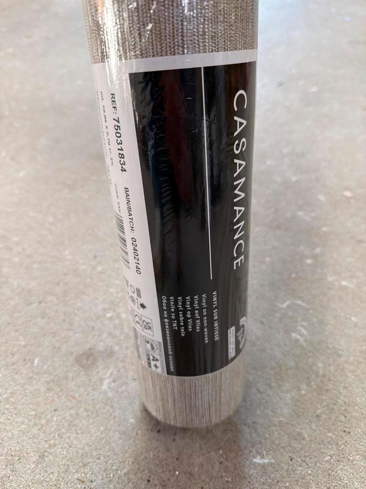 Casamance Cérame Behang - Nieuw!, Huis en Inrichting, Stoffering | Behang, Beige, 10 tot 25 m², Ophalen of Verzenden