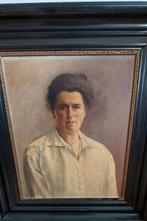 Groot portret schilderij gesigneerd W de Kok, Antiek en Kunst, Kunst | Schilderijen | Klassiek, Ophalen of Verzenden