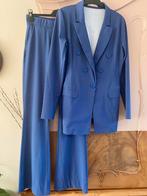 Pak van Studio Anneloes blazer en flared trousers mt S, Kleding | Dames, Jasjes, Kostuums en Pakken, Blauw, Kostuum of Pak, Ophalen of Verzenden