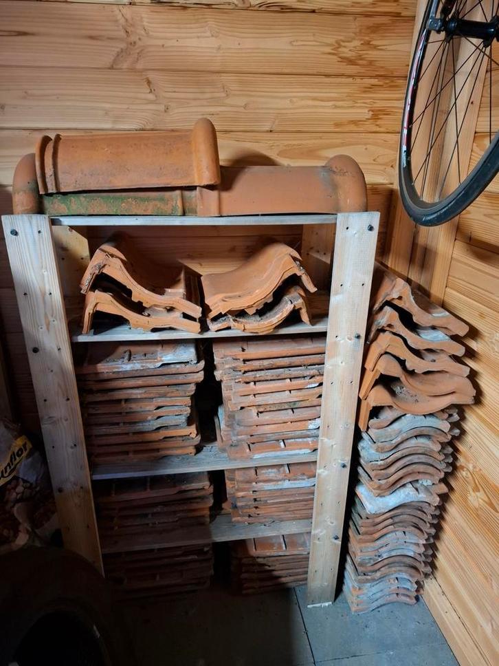 Depafa Waalklei gebakken dakpan (nokvorst, hoekpan en recht), Doe-het-zelf en Verbouw, Dakpannen en Dakbedekking, Gebruikt, Dakpannen