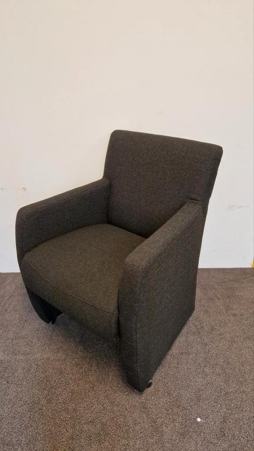 Set van 4 armstoelen op wielen, Huis en Inrichting, Fauteuils, Nieuw, Stof, Ophalen