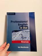 ZGAN Professional English in use Finance Ian MacKenzie, Boeken, Ophalen of Verzenden, Alpha, Zo goed als nieuw, HBO