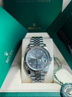 Rolex Datejust 41 mm met rhodiume dial, Rolex, Polshorloge, Ophalen of Verzenden, Zo goed als nieuw