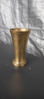 Vintage Bronsen Beker met Gravering, Ophalen of Verzenden, Brons