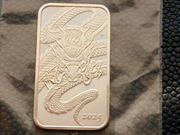 2025 Australia 1 oz silver Dragon Rectangle BU beschikbaar voor biedingen