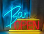 Bar Open Neon Ledverlichting 30x40cm, Verzamelen, Ophalen of Verzenden, Nieuw, Lichtbak of (neon) lamp