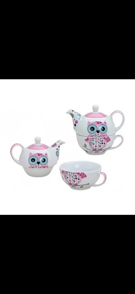Partij Tea for one poselein 5 doosjes nieuw, Ophalen, Nieuw, Porselein