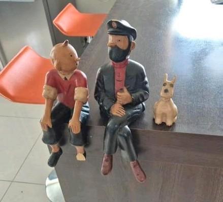 Vintage beeld Kuifje en Kapitein Haddock – zeldzaam – TINTIN, Antiek en Kunst, Kunst | Beelden en Houtsnijwerken, Ophalen of Verzenden