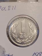 Polen 1 zloty 1982 Brill UNC, Ophalen of Verzenden
