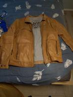 Leren jas licht bruin, Kleding | Heren, Ophalen of Verzenden, Zo goed als nieuw, Maat 52/54 (L), Bruin