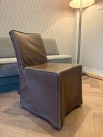 Linteloo leren stoelen, Huis en Inrichting, Stoelen, Ophalen, Bruin, Leer, Zo goed als nieuw