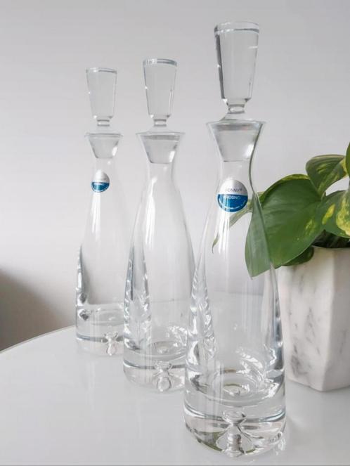KROSNO BONNY karaf | mondgeblazen glas | prijs per stuk, Verzamelen, Glas en Borrelglaasjes, Zo goed als nieuw, Overige typen