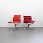 20 Vitra Eames Ea107 Rood Hopsak Chroom, Zo goed als nieuw, Metaal, Vijf, Zes of meer stoelen