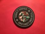 Badge van de Sniper met velro, Verzamelen, Militaria | Algemeen, Ophalen of Verzenden, Landmacht, Nederland, Embleem of Badge