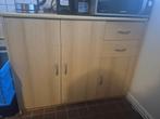 Houten dressoir kast, Huis en Inrichting, Kasten | Dressoirs, Ophalen, Gebruikt, 100 tot 150 cm, 25 tot 50 cm