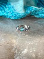 Tanzaniet topaas Swiss blue geluk beschermt succes intuïtie, Sieraden, Tassen en Uiterlijk, Ringen, Blauw, Nieuw, Ophalen of Verzenden